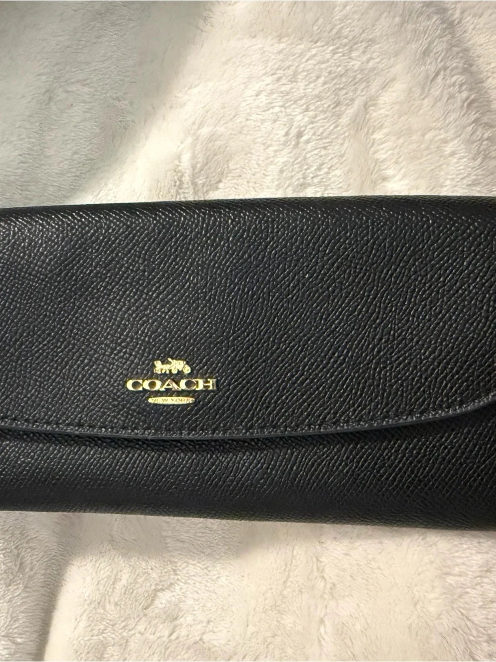 Coach crossgrain leather
